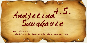 Andjelina Šuvaković vizit kartica